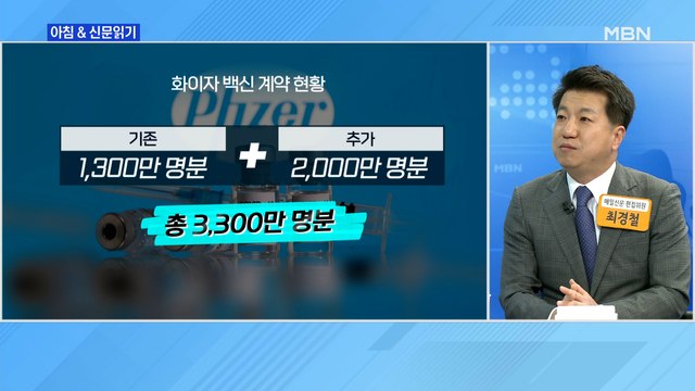 신문브리핑2 추가 계약 포함 대다수 백신 도입 일정 '미정'…낙관 이르다 외 주요기사