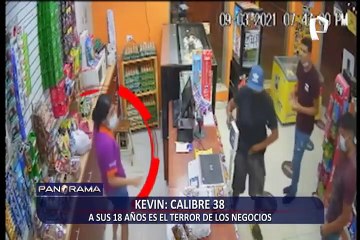 'Calibre 38' a sus 18 años es el terror de los negocios en Lima Norte