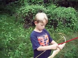 Home Made Bamboo Bow Shooting Jobow.Avi