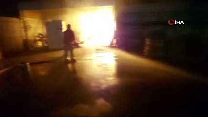 Palet atölyesi alevlere teslim oldu