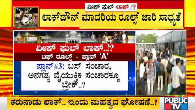 ನಾಳೆಯಿಂದ ರಾಜ್ಯಾದ್ಯಂತ ಮತ್ತಷ್ಟು ಟಫ್ ರೂಲ್ಸ್ ಜಾರಿಯಾಗುವ ಸಾಧ್ಯತೆ । Covid19 Tough Rules In Karnataka