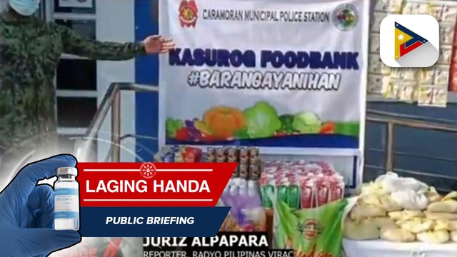 Food bank ng iba't ibang himpilan ng pulisya sa Catanduanes, binuksan para sa komunidad