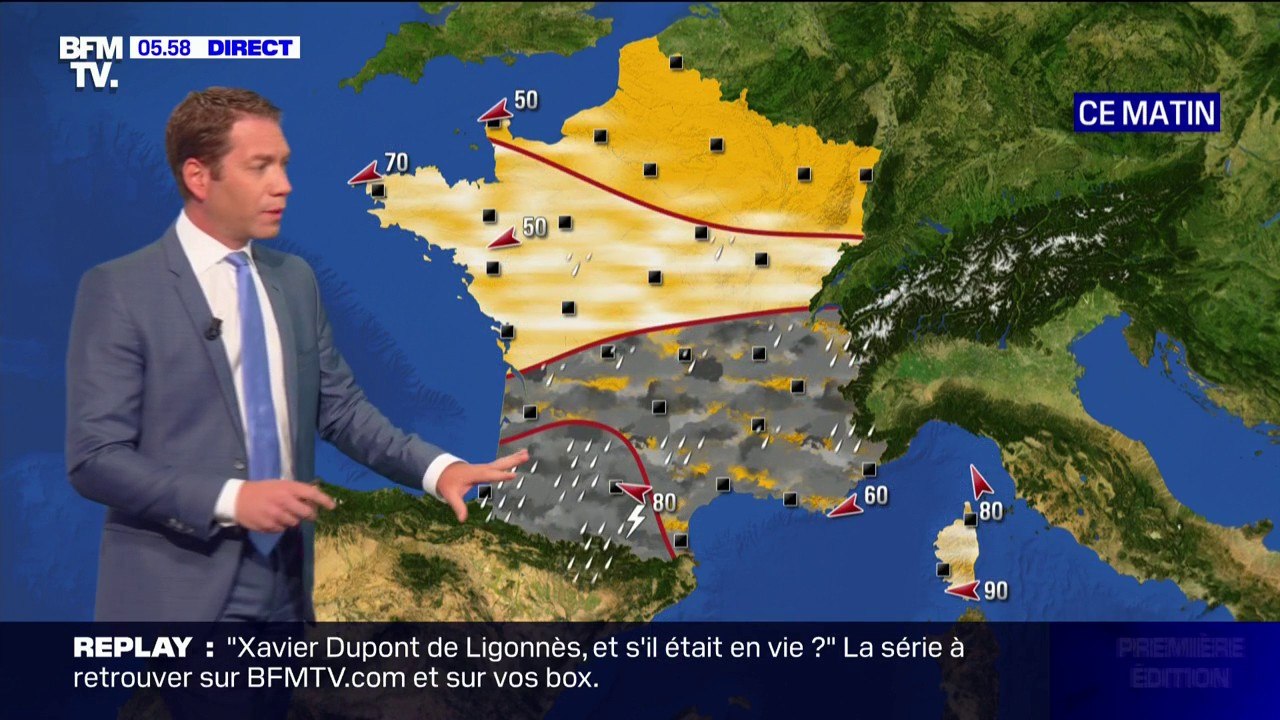 Du soleil et des températures élevées dans la m...