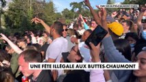Paris : une fête sans gestes barrière au parc des Buttes-Chaumont