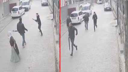 15 yaşındaki kızla evlenmek için mahalleyi savaş alanına çevirdi! O anlar kamerada