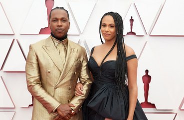 Leslie Odom Jr and Nicolette Robinson enjoy Oscars date night