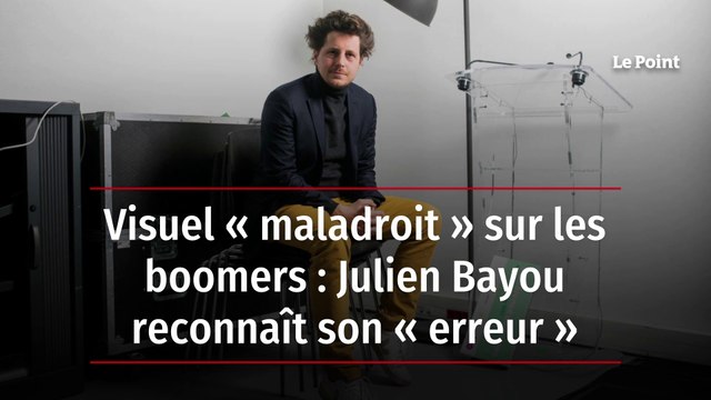 Visuel « maladroit » sur les boomers : Julien Bayou reconnaît son « erreur »