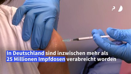 Mehr als 25 Millionen Impfdosen in Deutschland verabreicht