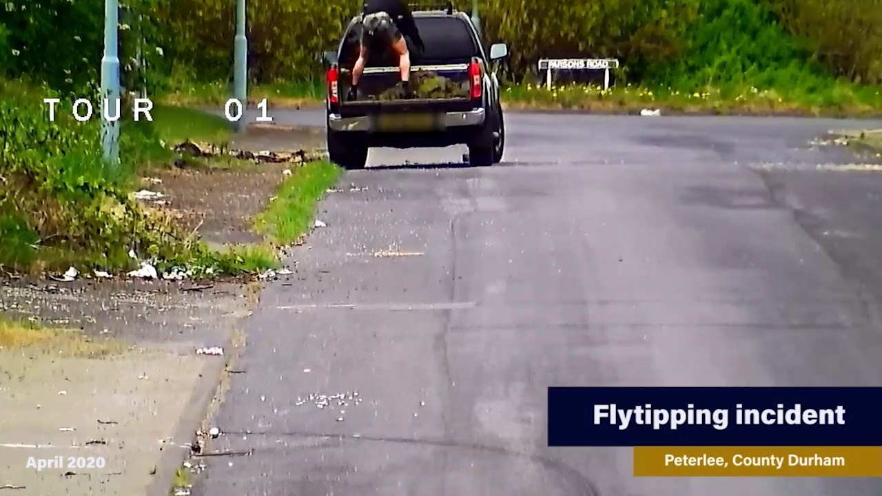 Flytipping incident, April 2020