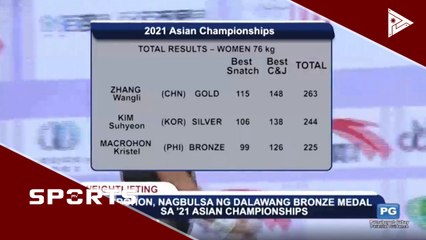Macrohon, nagbulsa ng dalawang bronze medal sa '21 Asian Championships