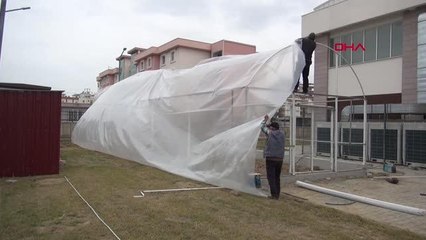 ANTALYA GENÇLİK MERKEZİ BAHÇESİNE SERA VE KÜMES