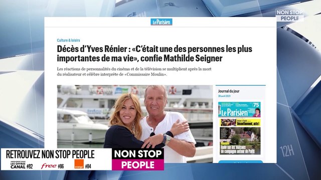 Yves Rénier mort : Mathilde Seigner lui rend un vibrant hommage