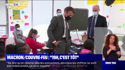 "19h, c'est tôt": la petite phrase d'Emmanuel Macron à une élève concernant l'heure du couvre-feu