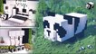 ⛏️ 마인크래프트 건축 강좌 __  판다 모양 집짓기  [Minecraft Cute Panda House Build Tutorial]
