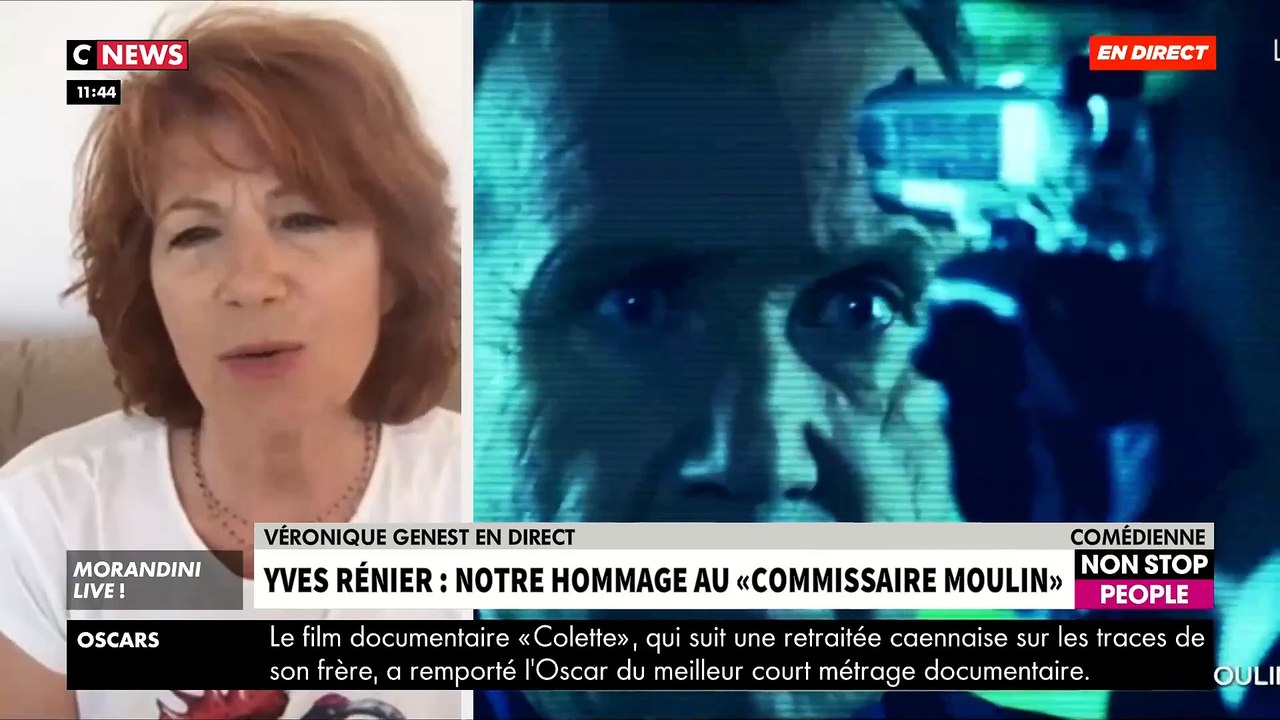 Disparition de Yves Rénier - L'hommage très émouvant de Véronique Genest ce matin dans "Morandini Live" à l'acteur disparu samedi - VIDEO