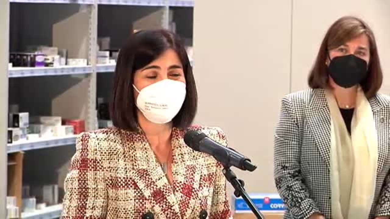 La ministra Darias destaca que hoy han llegado a España dos millones de vacunas