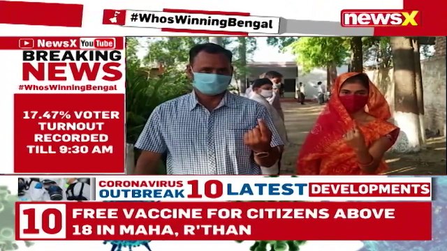 Bengal Polls Phase 7 17.47% Voter Turnout Recorded Till 9 30 AM NewsX