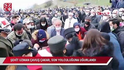 Download Video: Şehit Uzman Çavuş Çakar son yolculuğuna uğurlandı