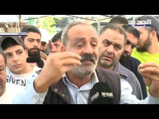 قطع طريق ونصب خيم احتجاجًا على اعتقال عدد من الشبان في البداوي طرابلس