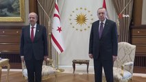 Cumhurbaşkanı Erdoğan, KKTC Cumhurbaşkanı Ersin Tatar ile görüştü