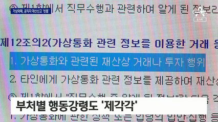 고위공직자는 가상화폐 투자해도 그만?…공직 윤리 ‘구멍’