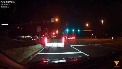 Car accident at traffic lights 2020.02.15 — VIRGINIA