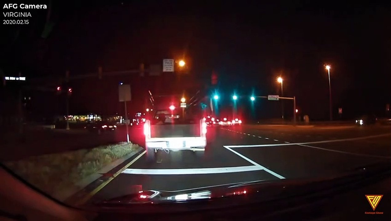 Car accident at traffic lights 2020.02.15 — VIRGINIA