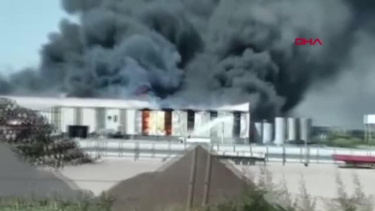 Son dakika haberi | OSMANİYE'DE GERİ DÖNÜŞÜM FABRİKASINDA KORKUTAN YANGIN