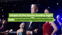 Aaron Sorkin walks the Oscars red carpet with supermodel Paulina Porizkova