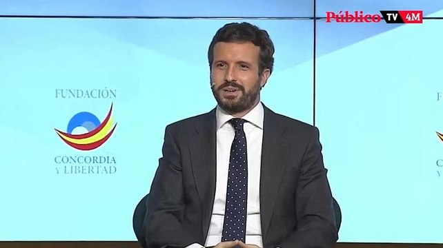 Pablo Casado apela a salir de la radicalidad tras recibir Reyes Maroto una navaja aparentemente ensangrentada