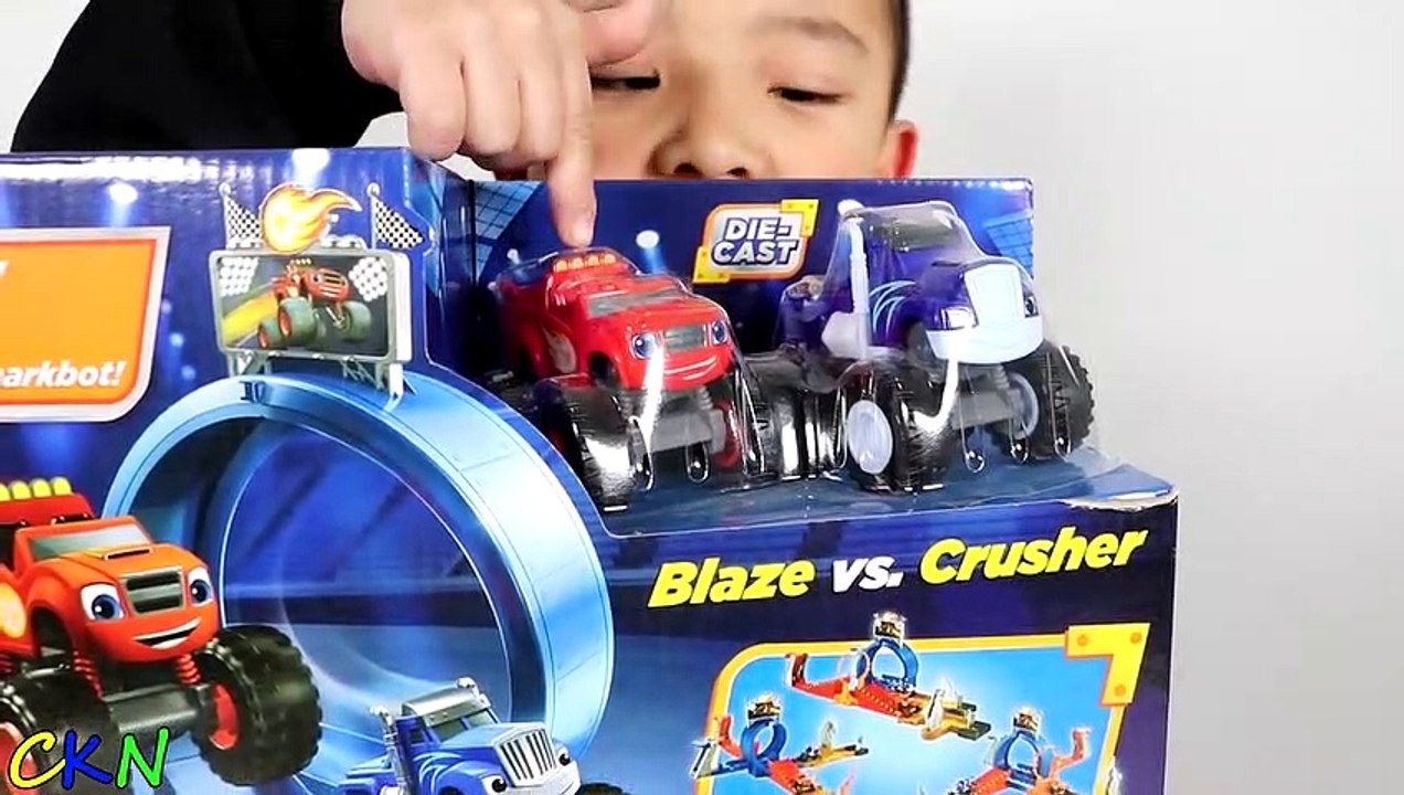 Monster Dome Playset Blaze And The Monster Machines Toy Unboxing With ...