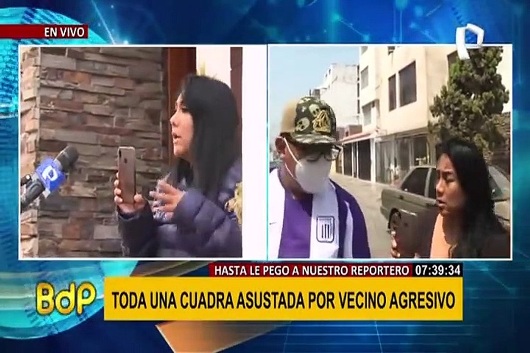 Vecinos enfrentados en Salamanca: reportero de Panamericana también fue agredido en el rostro