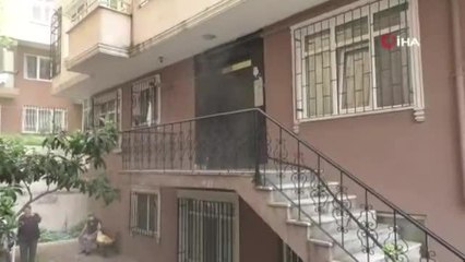 Yangından kedisiyle birlikte kaçtı