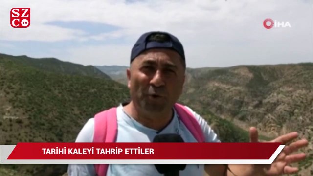 Define aradıkları tarihi kaleyi tahrip ettiler