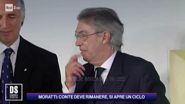 MASSIMO MORATTI FELICE PER LO SCUDETTO: CONTE È LA PERSONA GIUSTA PER DARE CONTINUITÀ ALL' INTER.