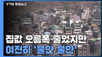 집값 오름폭 줄었지만...여전히 '불안 불안' / YTN