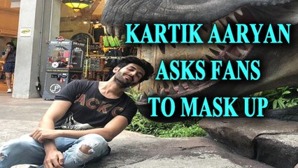 Kartik Aaryan's witty demo of how corona slides into 'unmasked faces'