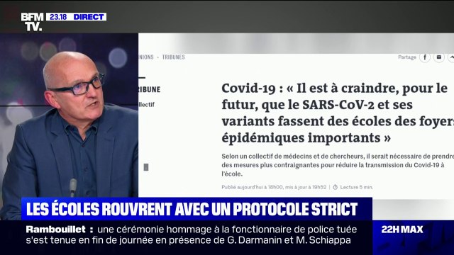 Covid-19: pour le Dr Jérôme Marty, il faut préparer la rentrée scolaire de septembre dès maintenant