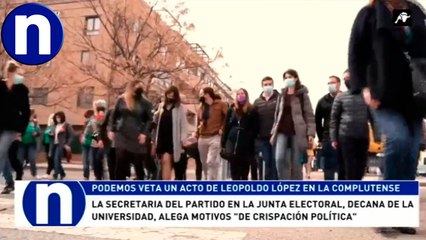 Podemos veta un acto de Leopoldo López en la Universidad Complutense de Madrid