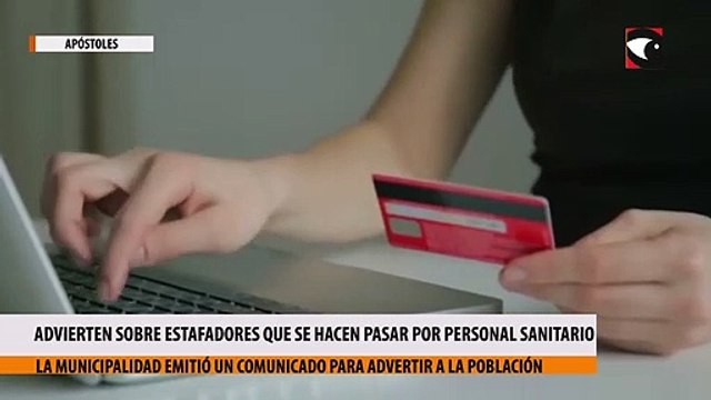 En Apóstoles advierten sobre estafadores que se hacen pasar por personal sanitario para sacar turnos para la vacuna