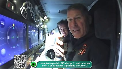 Lotação espacial- ISS abriga 11 astronautas com a chegada da tripulação da Crew-2