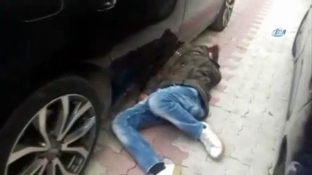 Uyuşturucu kullanan gencin ibretlik görüntüsü