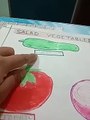 Concept Of  Salad   & Root Vegetables For Kindergarten /Toddlers /Preschoolers/Nursery/3 Age Group