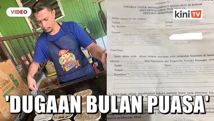 'Dugaan bulan puasa' - Peniaga burger dikompaun RM50 ribu