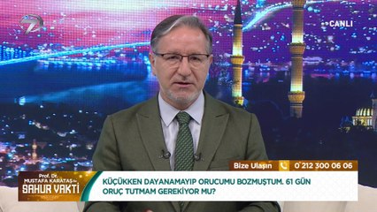 Prof. Dr. Mustafa Karataş ile Sahur Vakti - 27 Nisan 2021