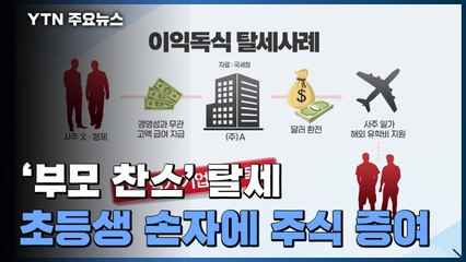 사주는 고액 급여, 자녀는 부모 찬스...국세청 칼빼들었다! / YTN