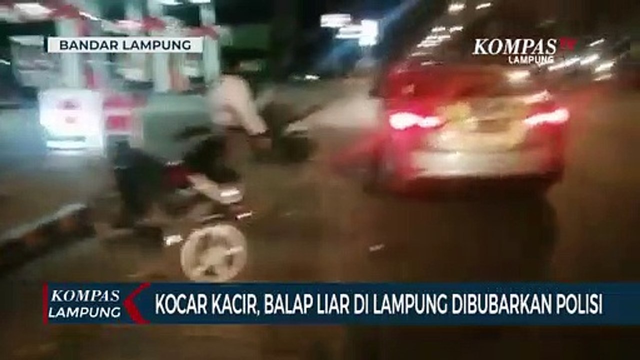 Balap Liar di Lampung Dibubarkan Polisi
