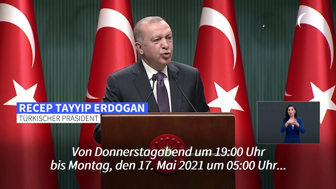 Erdogan kündigt mehrwöchigen Corona-Lockdown für die gesamte Türkei an