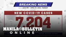 DOH reports 7,204 new cases, bringing the national total to 1,013,618, as of April 27, 2021