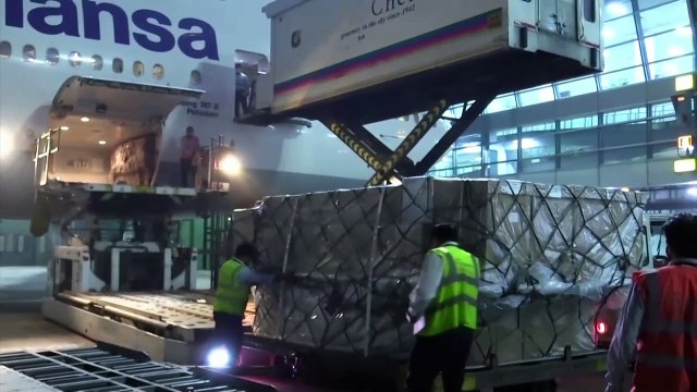 UK supplies of ventilators and oxygen concentrators arrive in New Delhi to help with India's Covid crisis